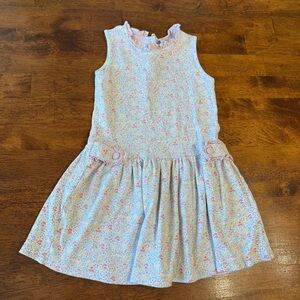 Eyelet & Ivy Floral Sleeveless Kids Dress size 5 100% cotton